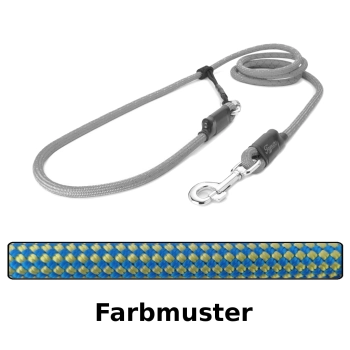 EASYLONG Hundeleine - L - 3m - blau und gelb